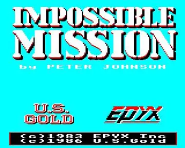 Impossible Mission (1983-86)(U.S. Gold-Epyx Inc) screen shot title
